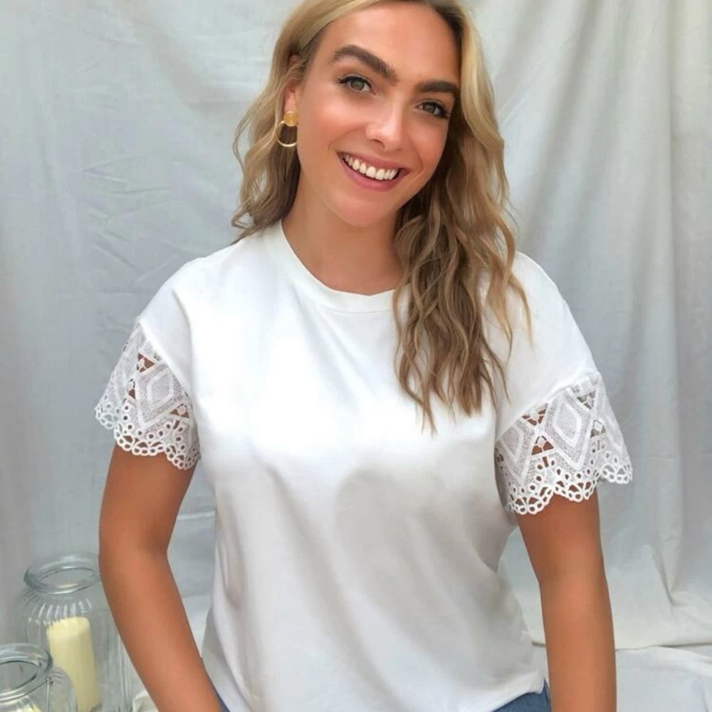 Plus Size white top